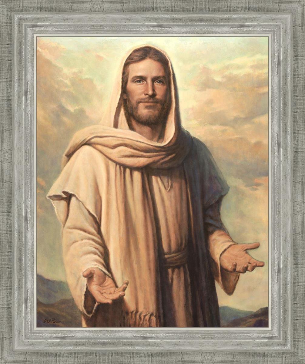 Abide With Me by Del Parson - Inspirational Christian Wall Art for Home & Church Decor - Perfect for Living Rooms, Bedrooms & Worship Spaces