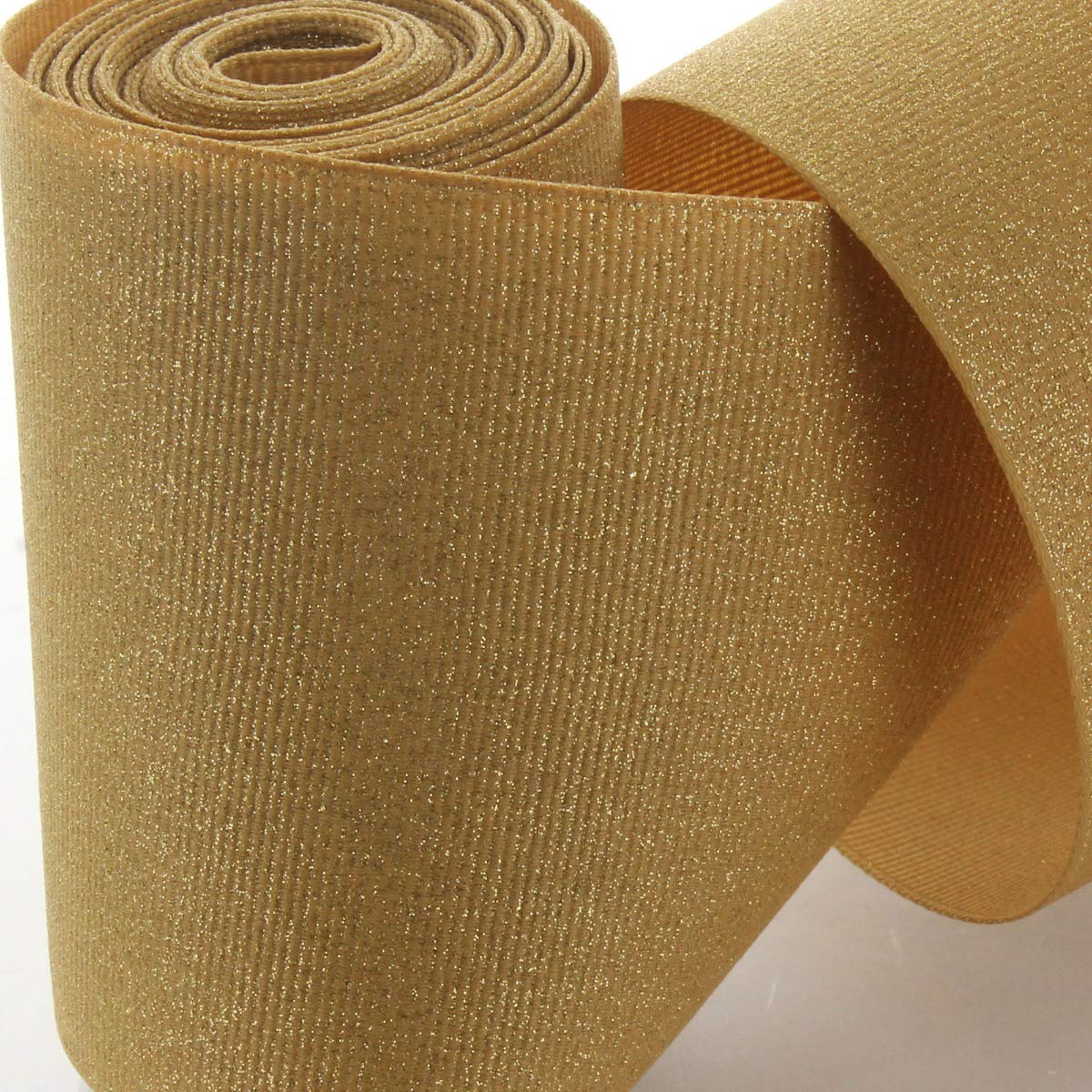 Royal Blue Glitter Grosgrain Ribbon - 3 Inch Wide, 5 Yards Long for Cheerleading Hair Bows, Dance Team Accessories, Gift Wrapping & DIY Crafts - Sparkling Party Decorations