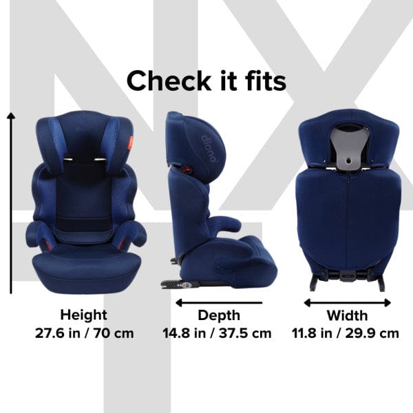 Diono Everett NXT Booster Car Seat - High Back Booster for Kids 40-120 lbs | Safe & Comfortable for Travel | Perfect for School, Road Trips & Family Vacations