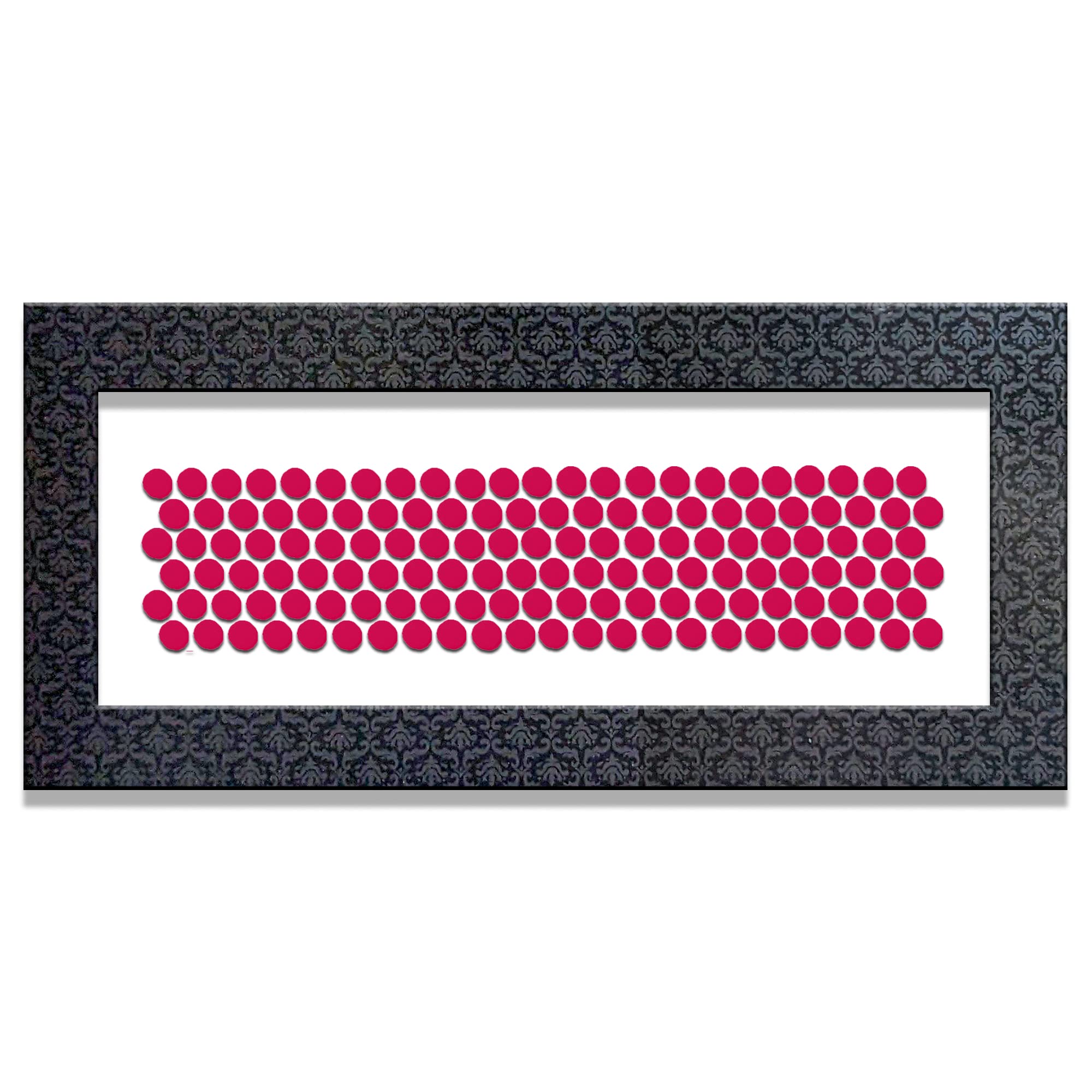 Bindiful Hot Pink Round Velvet Bindis (4mm) - Premium Indian Forehead Jewelry for Women - Perfect for Weddings, Festivals & Cultural Events (BFO027)