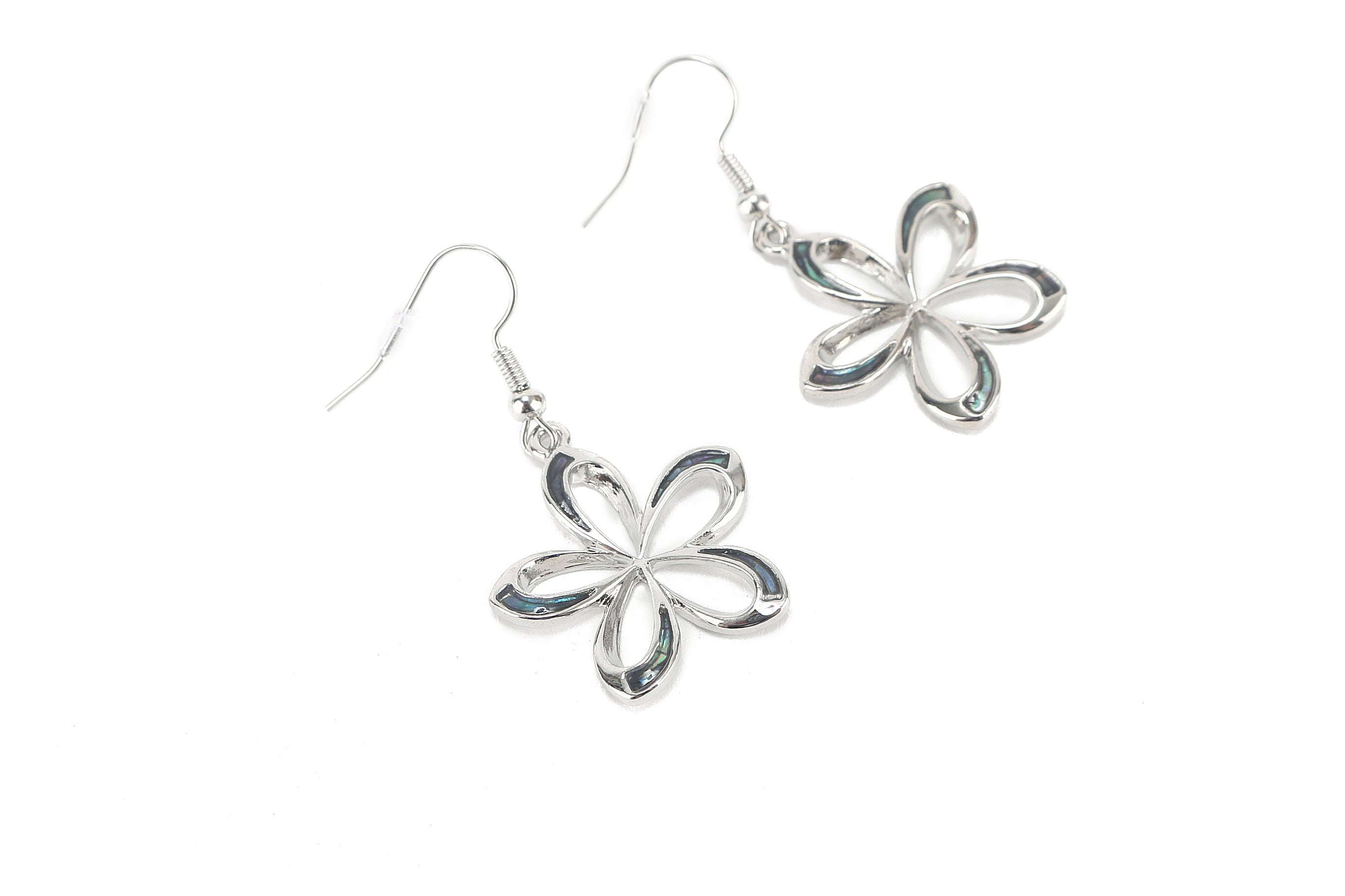 Makamae Tiare Silver Earrings for Women - Handmade Hawaiian Jewelry for Everyday Wear & Special Occasions