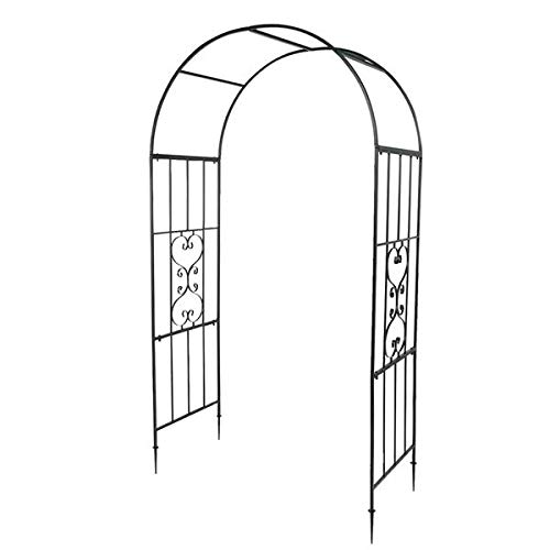Arc Roof Wrought Iron Arch Plant Climbing Frame - Garden Trellis for Roses, Vines & Climbing Flowers | Outdoor Decorative Metal Plant Support