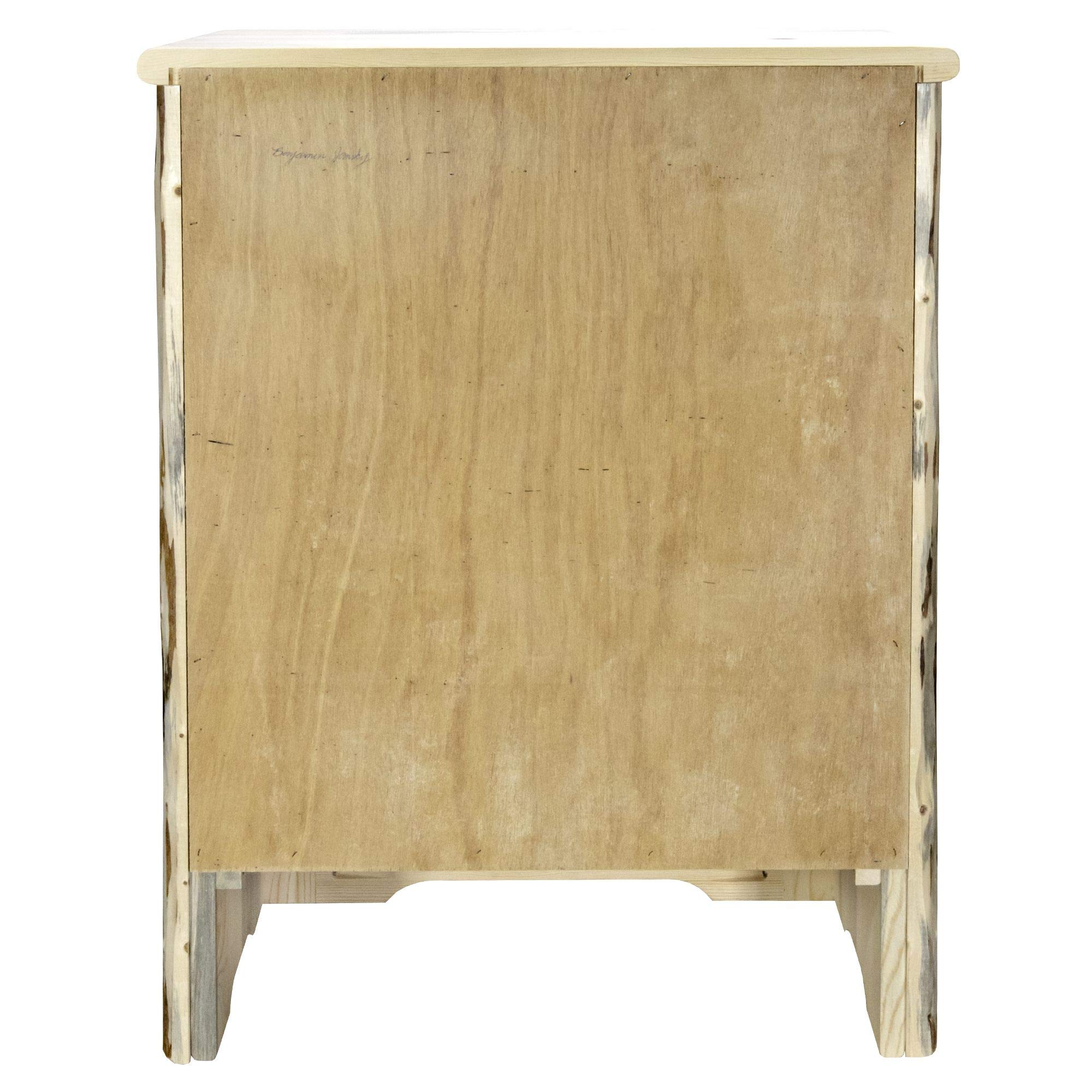 Montana Woodworks Accent Cabinet - Right Hinged, Unfinished Wood for Custom Staining & Painting | Perfect for Living Room, Bedroom, or Entryway Storage & Decor