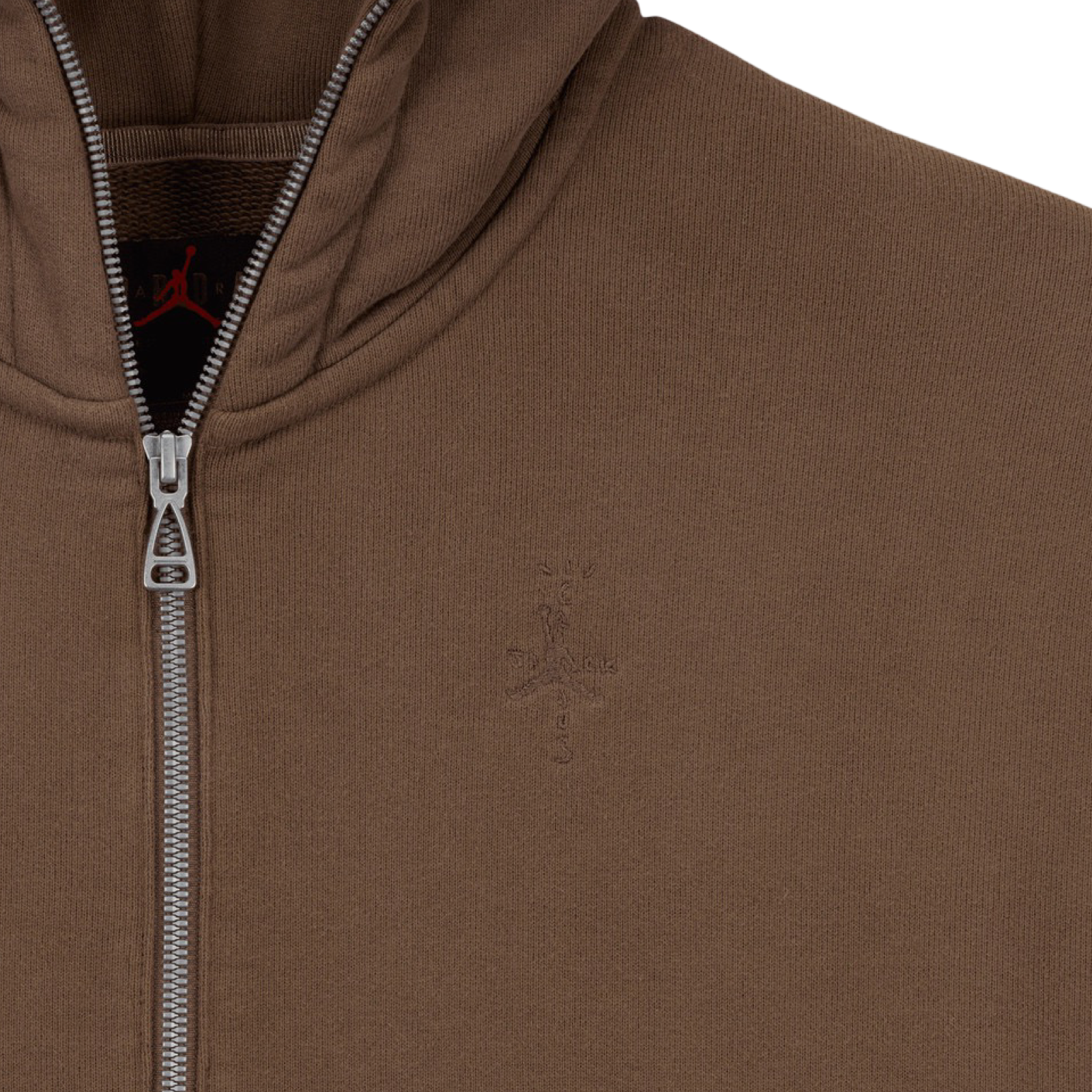 Travis Scott x Air Jordan Brown Full Zip Hoodie for Men - Stylish & Comfortable Streetwear for Casual Outfits & Urban Fashion