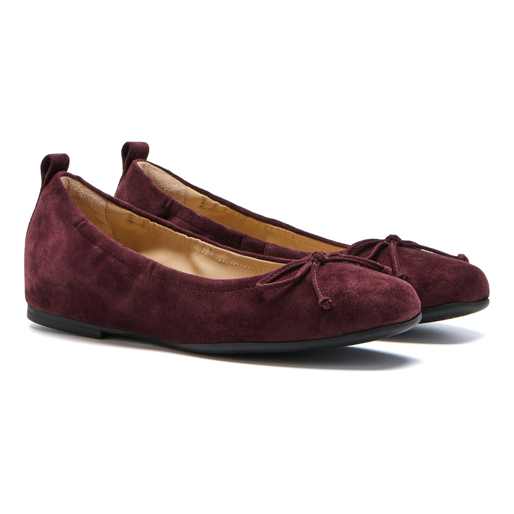 Abeo Cadence Bow Burgundy - Comfortable & Stylish Women's Loafers for Work, Travel & Everyday Wear