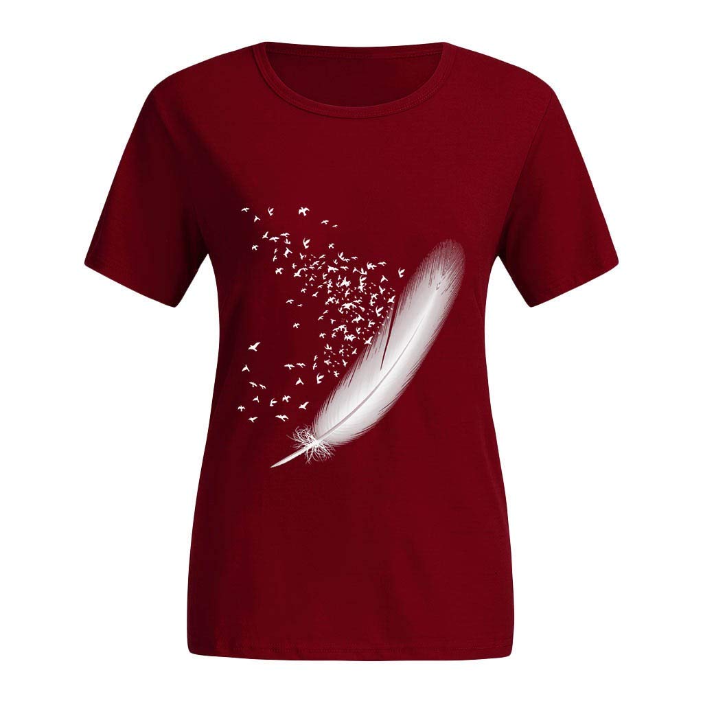 Aniywn Women's Casual T-Shirt - Soft Cotton Comfort Fit Tee for Everyday Wear | Perfect for Work, Lounge & Outings