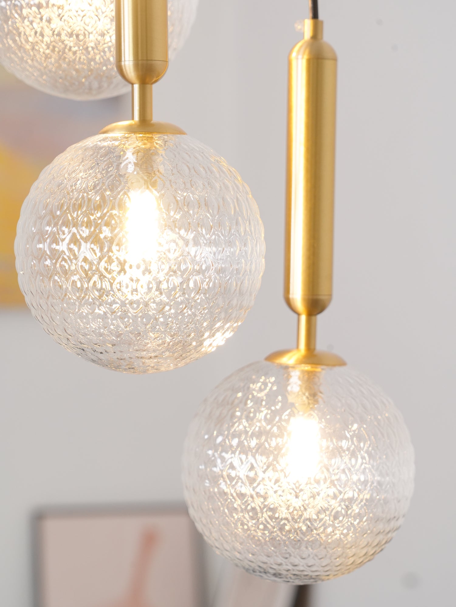 Vintage Brass Pendant Light - Handcrafted Miira Hanging Fixture for Kitchen Island, Dining Room & Bedroom Lighting | Dimmable Edison Bulb Compatible