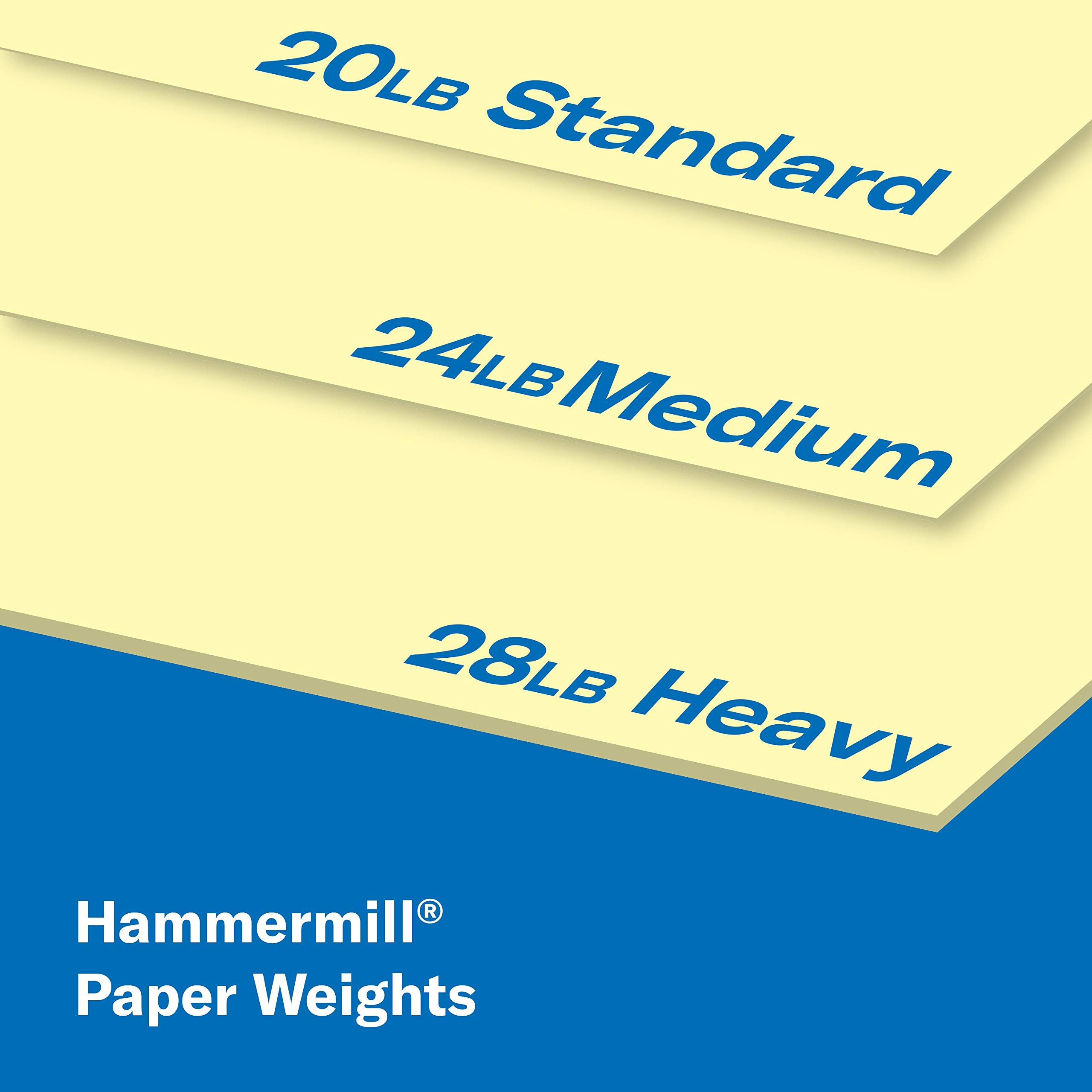 Hammermill 20 lb Canary Colored Printer Paper, 11 x 17 Inches, 500 Sheets per Ream - Pastel Paper for Flyers, Invitations & Crafts | Made in USA (102152R)