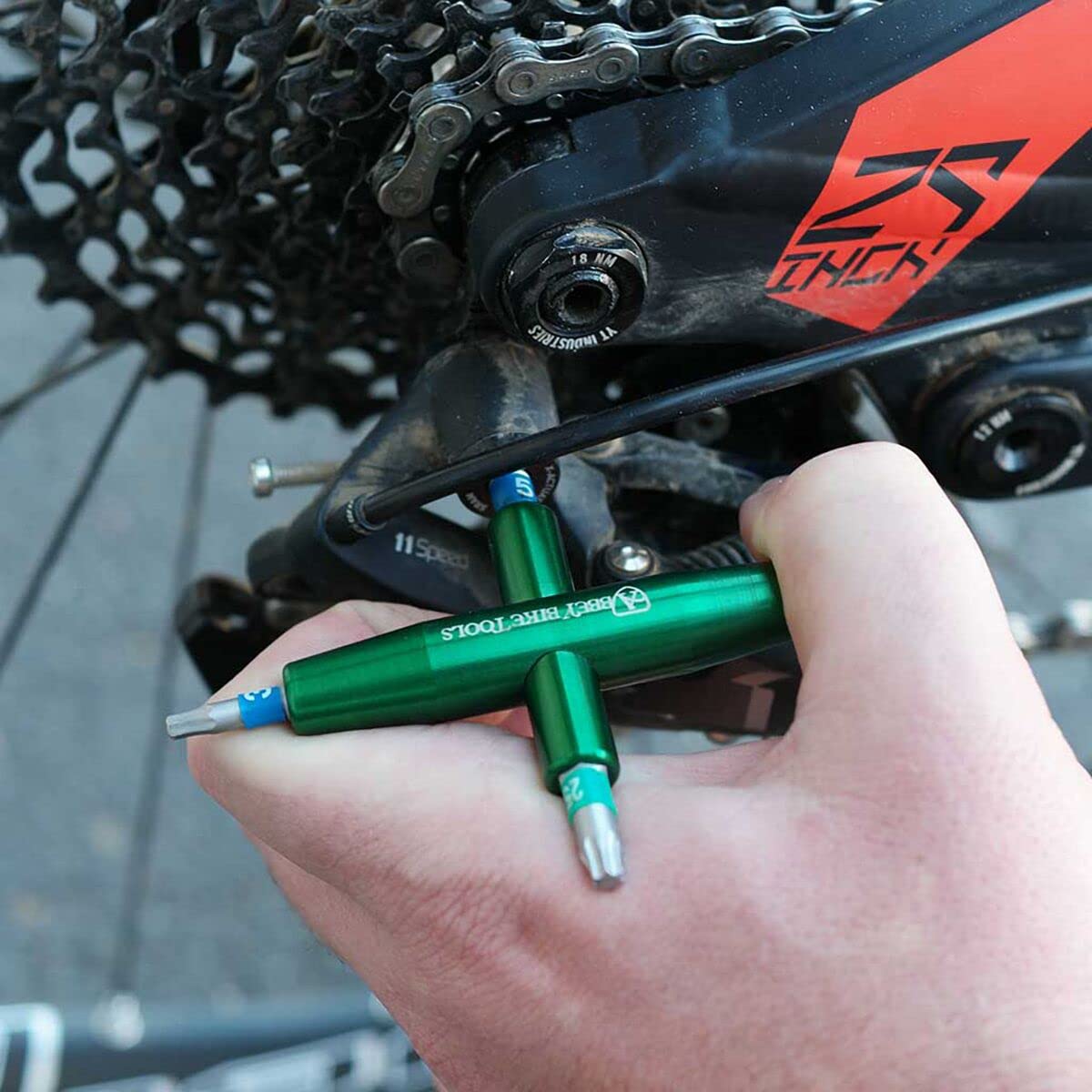 Abbey Bike Tools - 4-in-1 Multi-Function Bicycle Repair Tool for Mountain & Road Bikes | Compact Cycling Accessories for On-the-Go Repairs & Maintenance