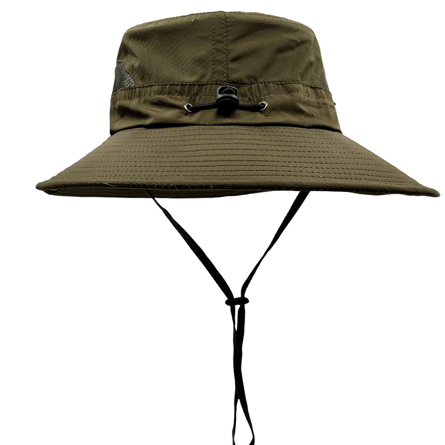 HOPSOOKEN Wide Brim Sun Hat for Women & Men - UPF 50+ UV Protection, Foldable Mesh Boonie Bucket Hat for Beach, Fishing, Hiking & Outdoor Activities