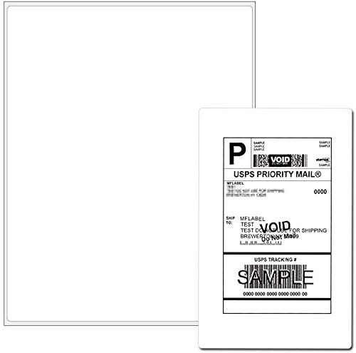 1000 Sheets 8.5 x 11 Full-Sheet Shipping Address Labels - Compatible with Laser & Inkjet Printers - Self-Adhesive Sticker Paper for Mailing, Packages & Business Use - Perfect for Home Office, Small Business & Ecommerce Shipping