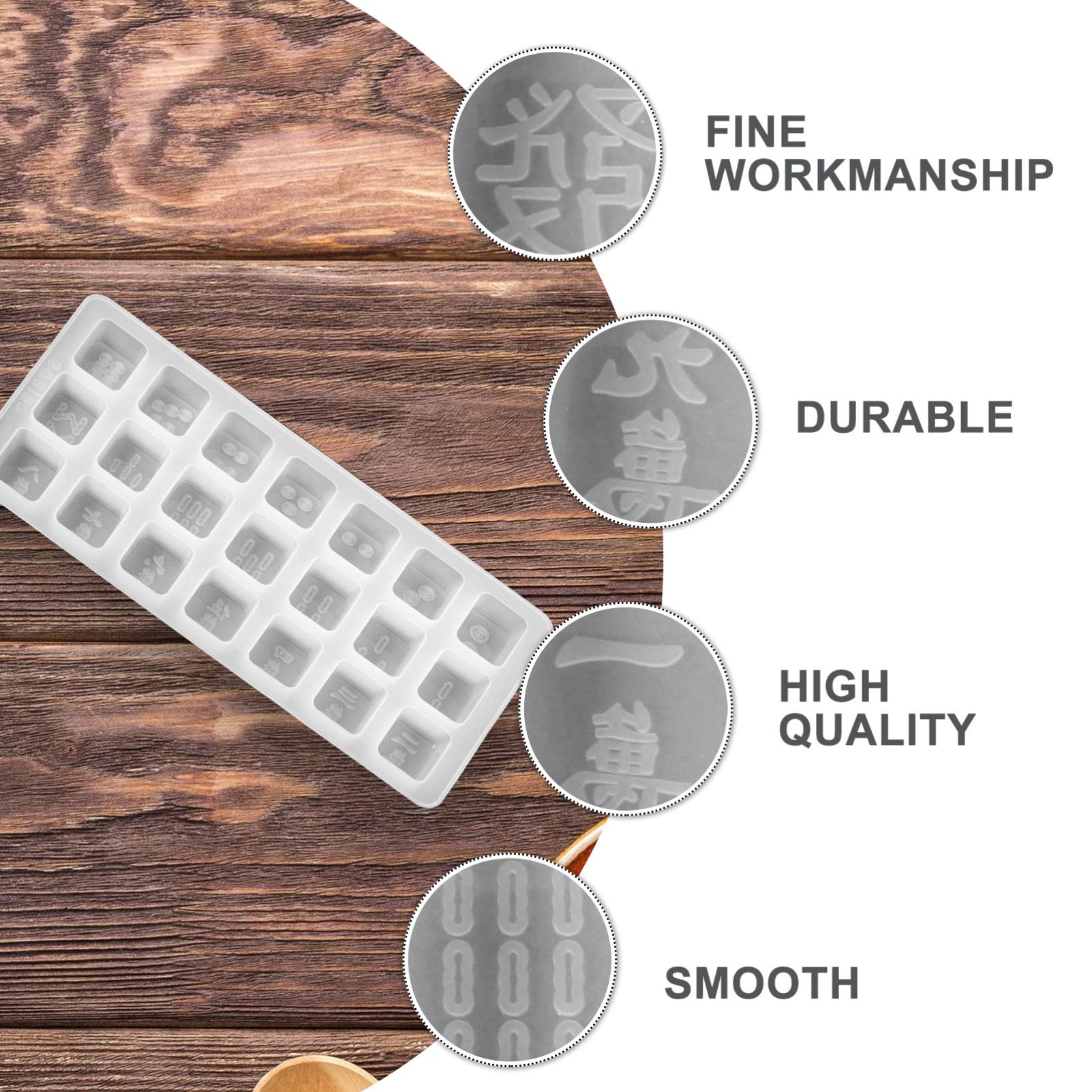 2pcs Silicone Mahjong Molds for DIY Resin Crafts - Epoxy Resin Casting Molds, Reusable Silicone Molds for Art Projects, Jewelry Making, and Home Decor DIY Supplies | Perfect for Handmade Gifts and Creative Crafting
