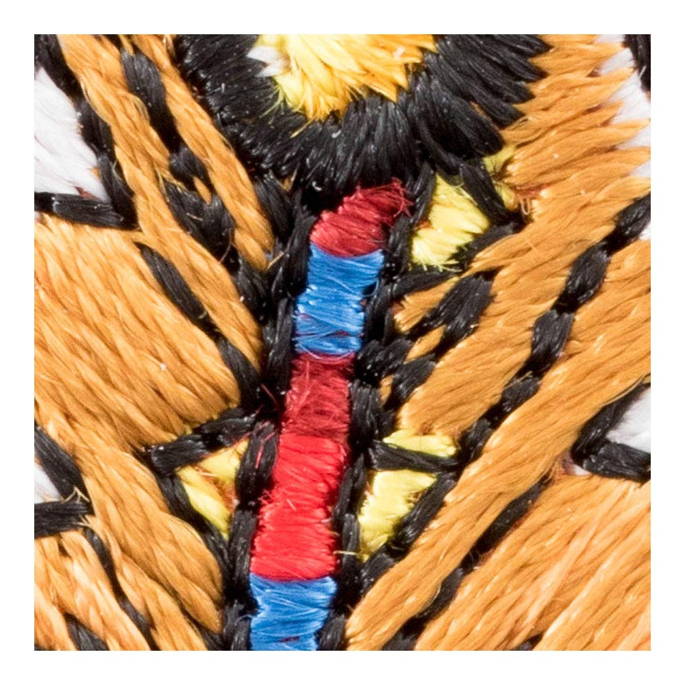 Feather Yellow Iron On Patches for Clothing & Jeans - 1.25x4in Small DIY Sew On Embroidered Patches for Jackets, Bags, Hats - Native American Indian Decorative Patches | Perfect for Denim Repair, Costume Design & Boho Fashion Accessories