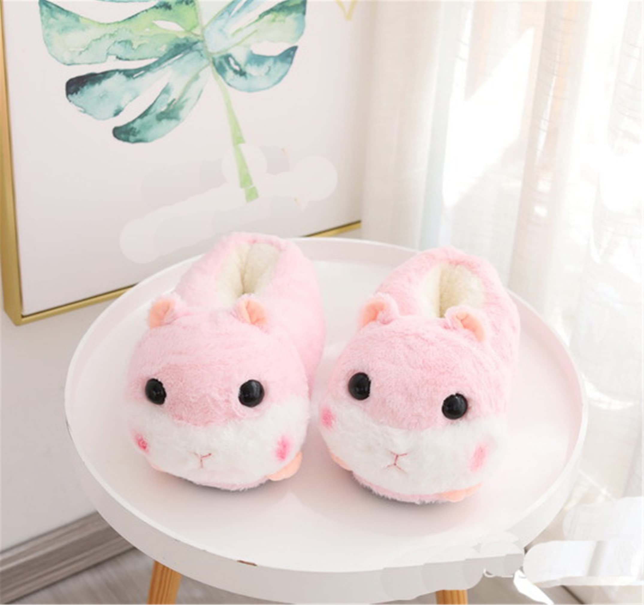 Adorable Pig Cartoon Fuzzy House Slippers for Women - Cozy Winter Indoor/Outdoor Slides with Non-Slip Sole - Perfect for Home, Lounge & Gift Giving