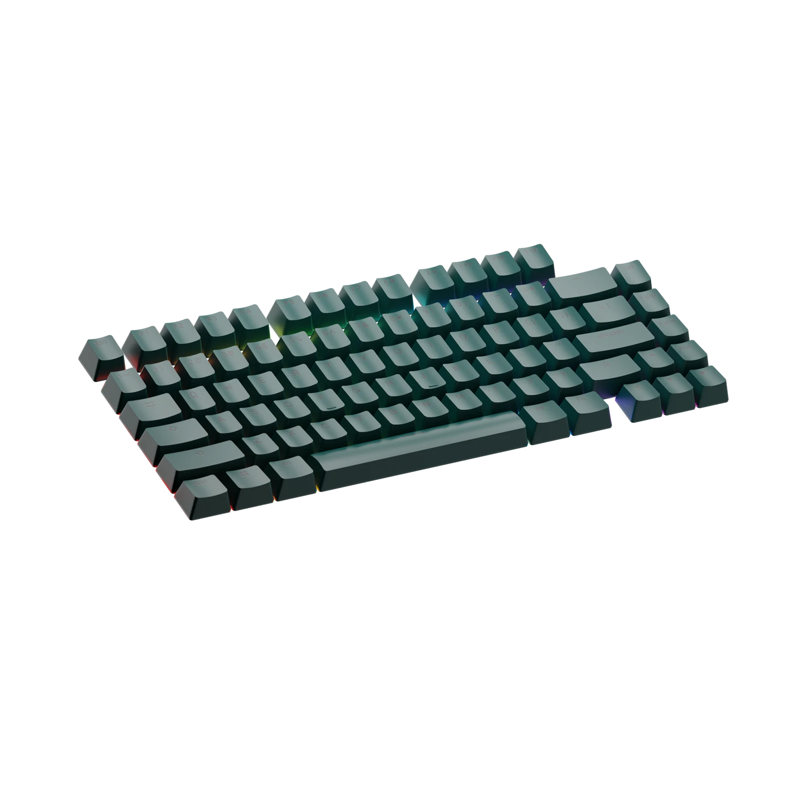 Custom Keycaps for Mechanical Keyboards - Totem Green Design - Durable PBT Material - Perfect for Gaming, Typing & Office Use