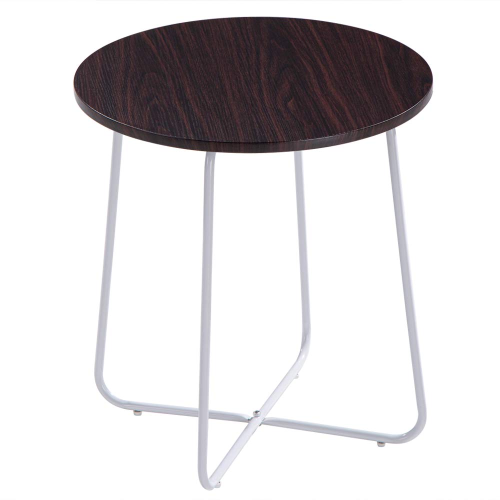 Modern Round Coffee Table - Side & Accent Table for Living Room & Home Office - Easy Assembly - Perfect for Small Spaces, Sofa Side & Coffee Serving