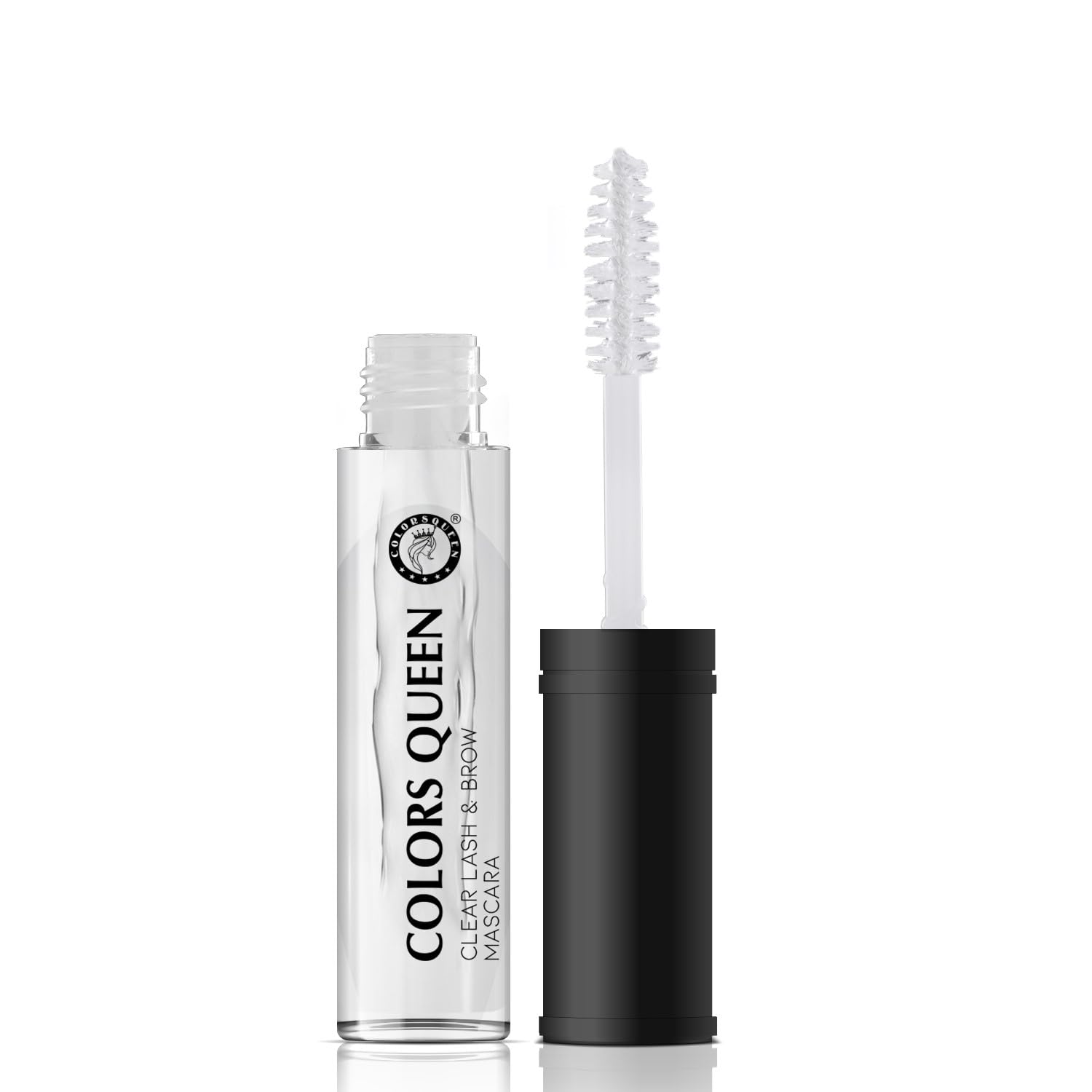 Colors Queen Clear Lash & Brow Mascara 7ml - Waterproof Transparent Mascara for Long Lasting Definition | Natural Eyebrow Gel & Lash Enhancer with Vitamin E | Perfect for Everyday Wear, Special Occasions & No-Makeup Looks