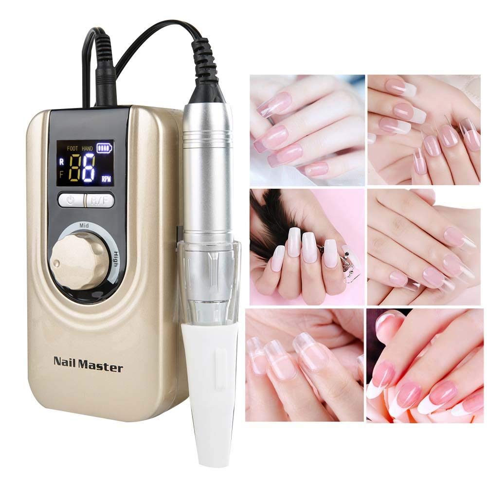 Taidda Professional 35000 RPM Electric Nail Drill Machine - Portable & Rechargeable Manicure Pedicure Kit for Salon & Home Use | Perfect for Nail Art, Acrylics & Gel Polish Removal