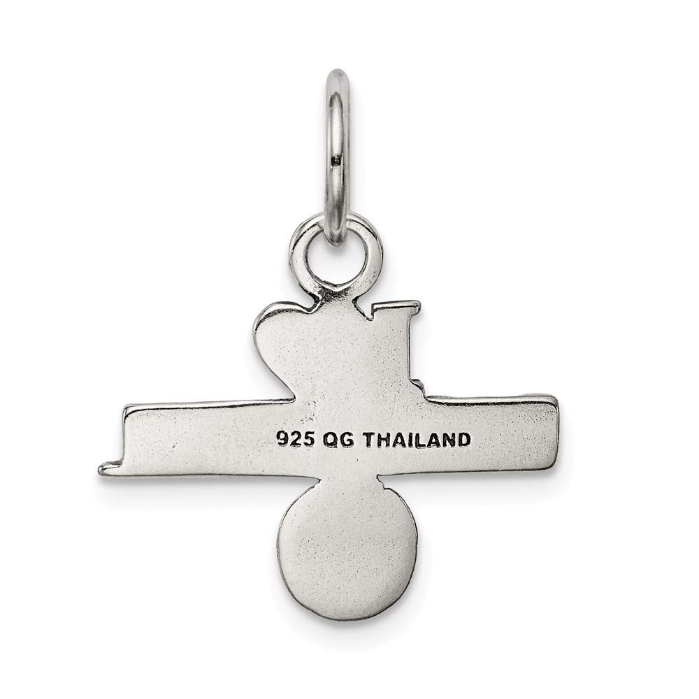 925 Sterling Silver Antique Heart Basketball Charm Pendant - Perfect for Necklaces, Bracelets & Jewelry Making - Great Gift for Basketball Lovers & Sports Fans
