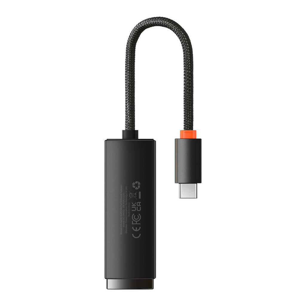 Baseus Lite Series USB C to LAN RJ45 Ethernet Adapter - 1000 Mbps High-Speed Network Converter, Black | Perfect for MacBook, iPad Pro & Gaming Laptops