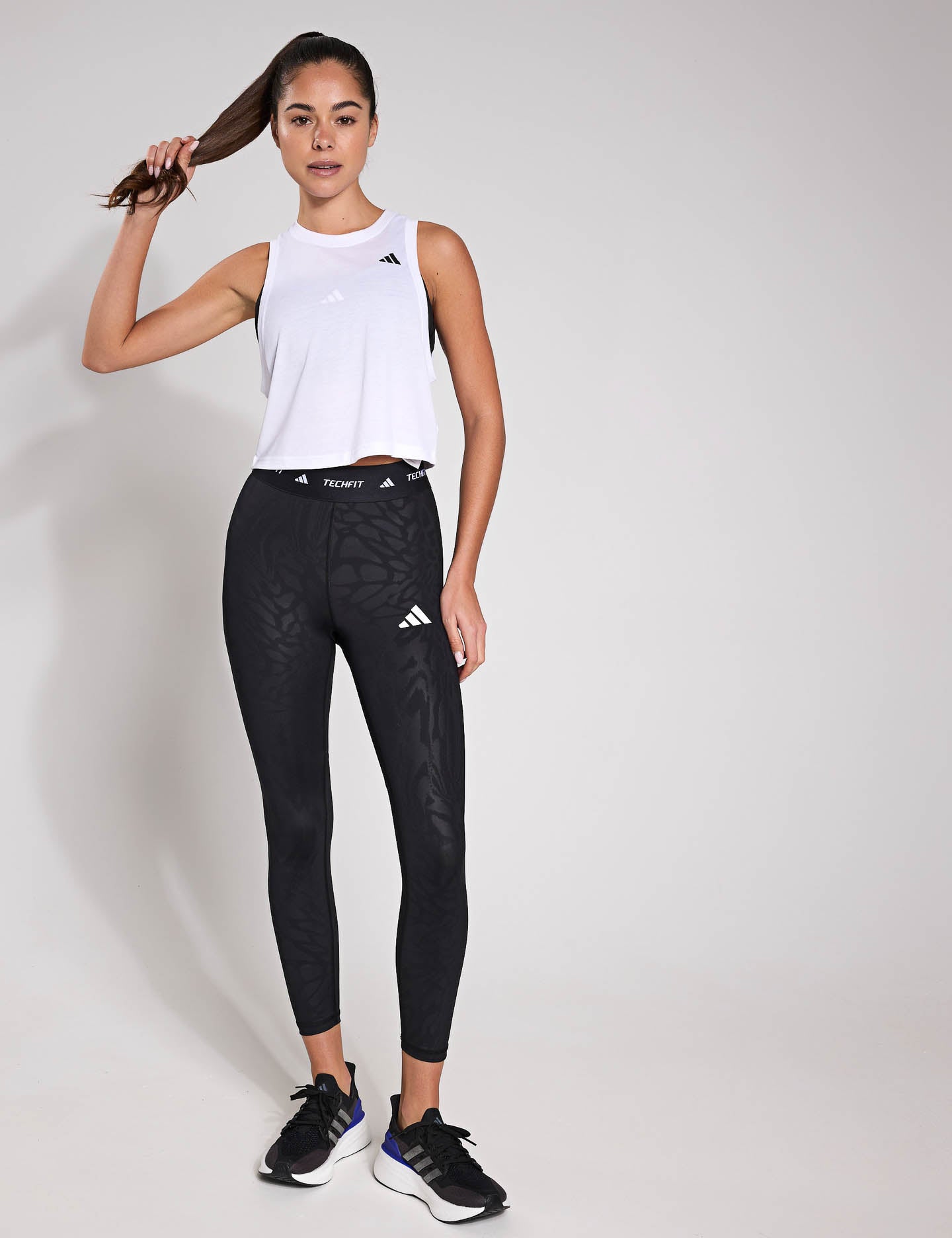 Train Essentials Boxy Workout Tank Top for Women - White | Gym, Yoga & Running Activewear