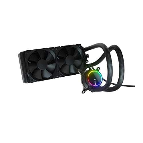 Fractal Design Celsius+ S24 Dynamic X2 PWM Black 240mm AIO Liquid CPU Cooler - Ultra Quiet Slim Radiator, High Performance Water Cooling for Gaming PCs and Workstations