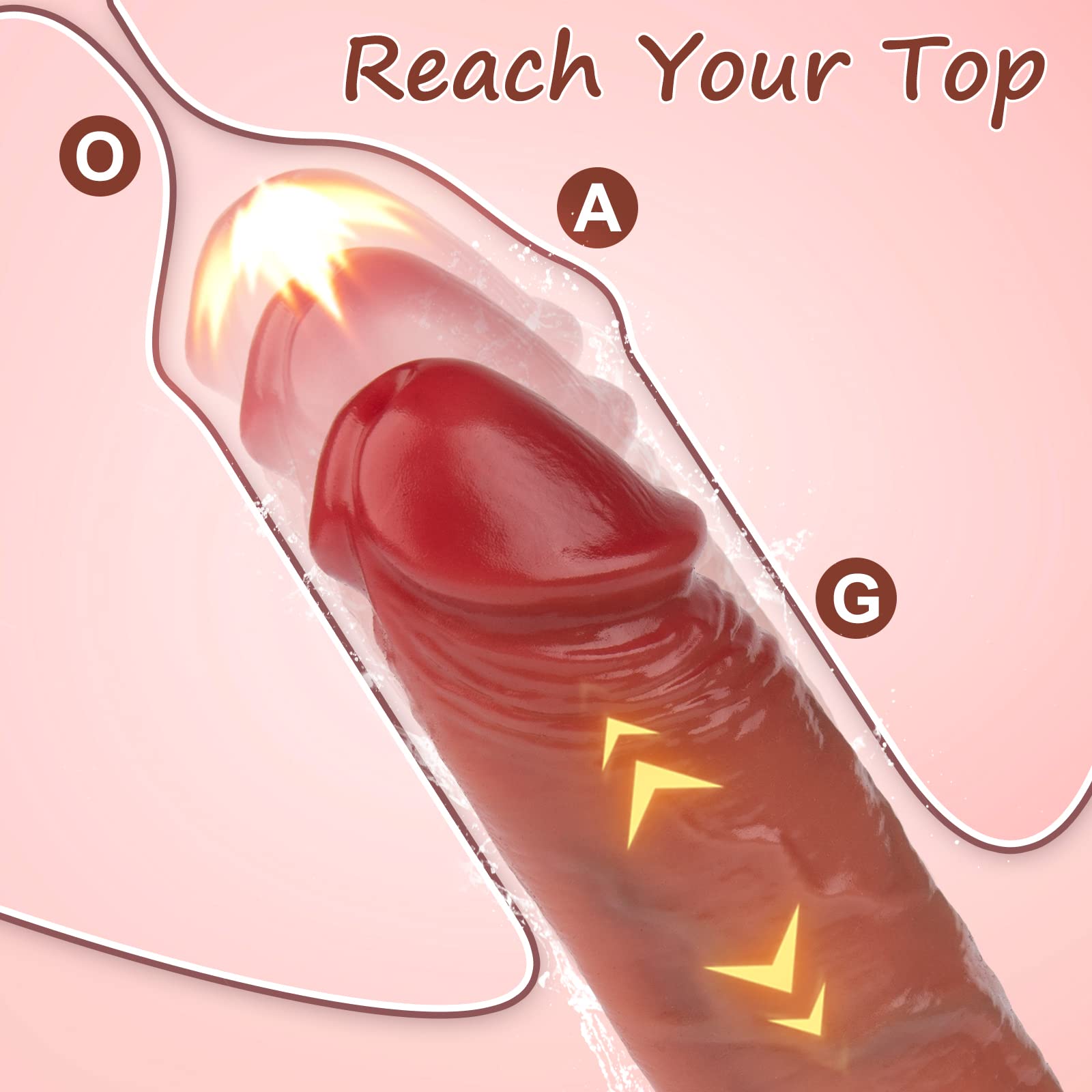 9 Inch Realistic Thrusting Dildo Vibrator - 3 Thrusting & Rotating Modes with 5 Powerful Vibrations - Adult Sex Toys for Women & Men - Perfect for Solo Play, Couples Fun and Anal Stimulation