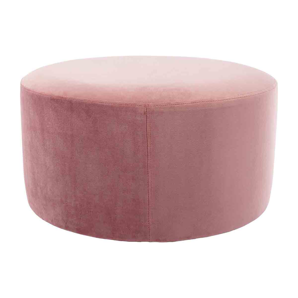 Juliette Velvet Ottoman 70cm - Luxurious Round Footstool for Living Room, Bedroom & Home Decor - Perfect for Extra Seating & Stylish Storage