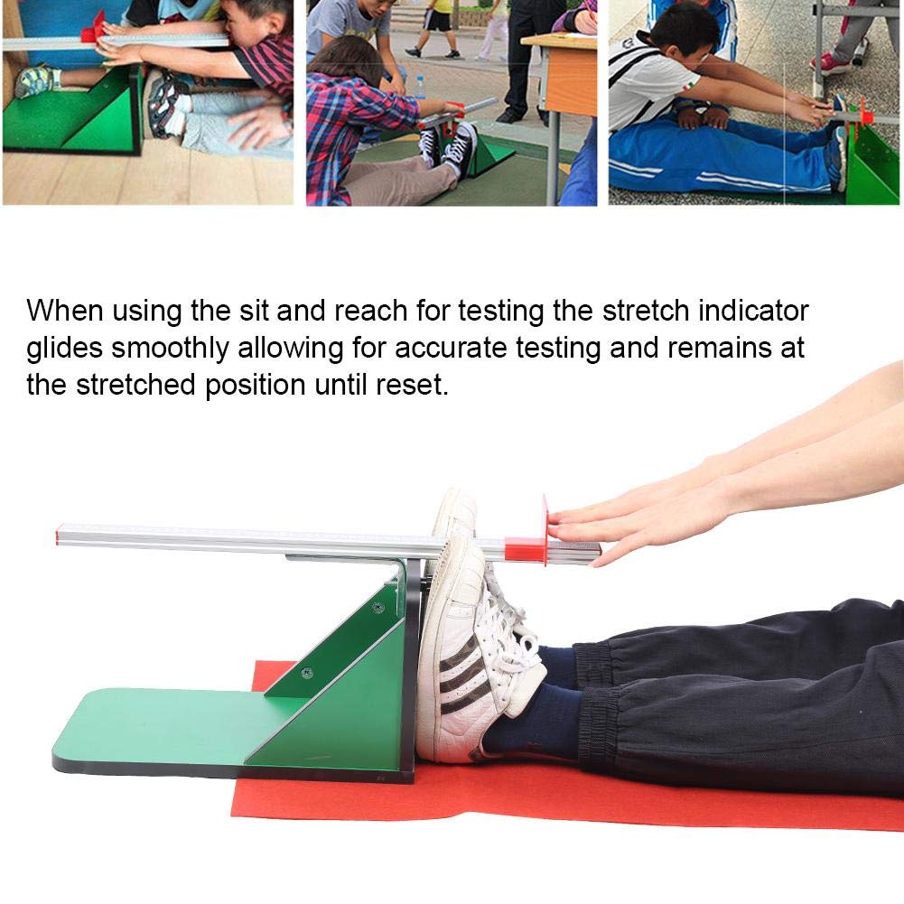 **AMONIDA Portable Ligament & Flexibility Tester - Aluminum Alloy Sit and Reach Box - Lightweight Measuring Tool for Kids & Adults - Perfect for Home Gyms, Physical Therapy, and Fitness Training**