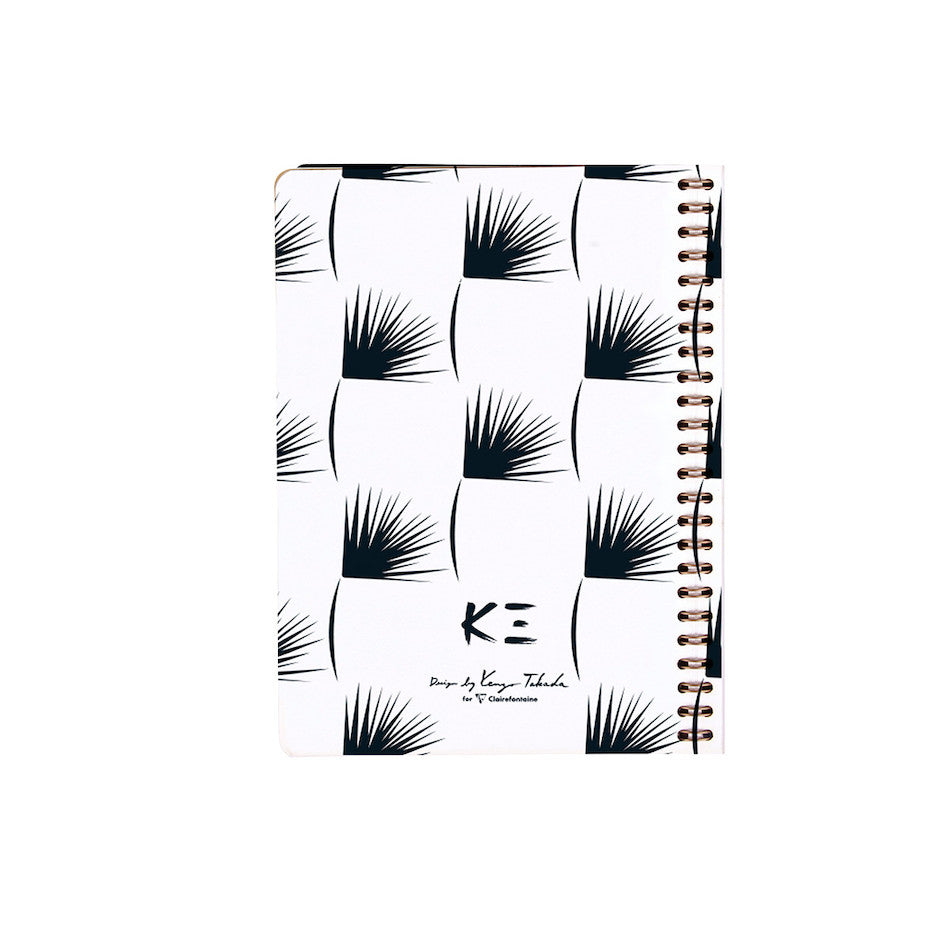 Clairefontaine Kenzo Takada A5 Lined Wirebound Notebook with Pocket - Stylish Journal for Writing, Note Taking & School Use