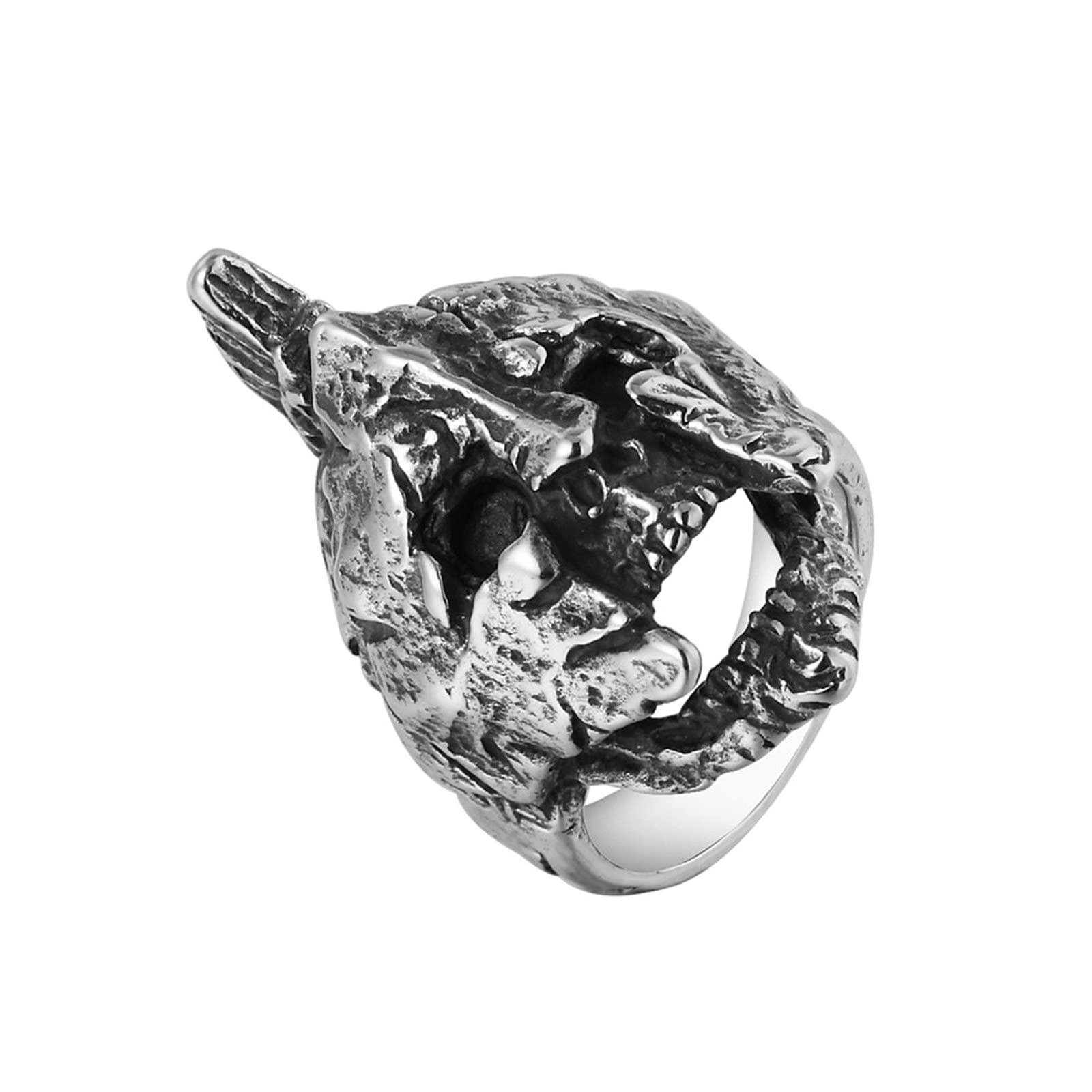 Vintage Stainless Steel Helmet Matching Rings for Men & Women - Best Friendship & Valentine's Day Gift - Couple Rings for Besties, Anniversaries & Special Occasions