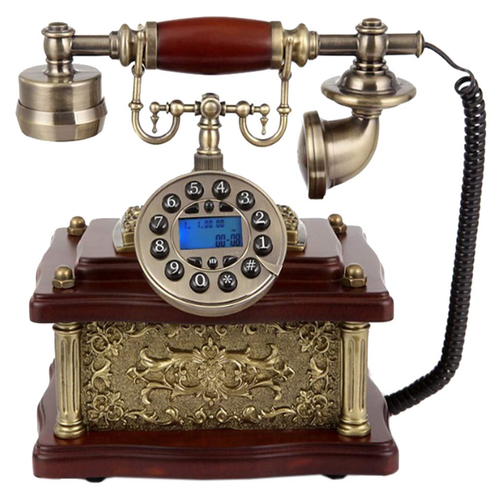 Vintage Rotary Dial Telephone - Retro Antique Wired Landline Phone with Push Button for Home & Office Decor | Perfect for Vintage Themed Rooms, Film Props, and Nostalgic Gift Giving