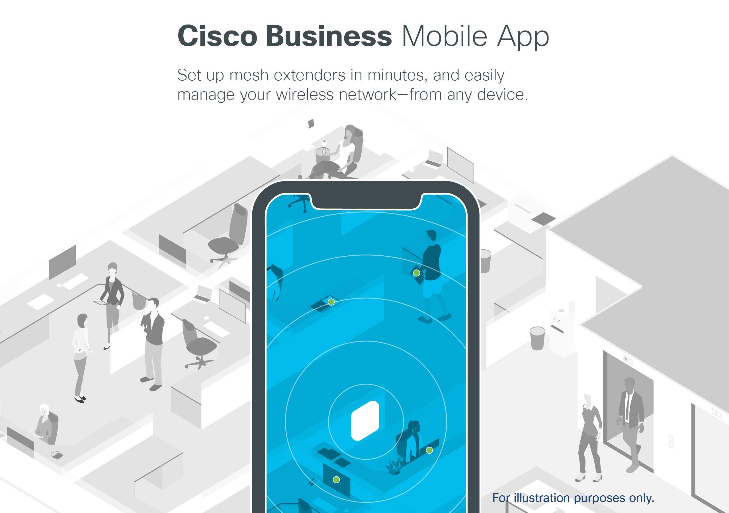 Cisco CBW140AC-E Business 140AC 802.11ac Wave 2 Wireless Access Point - 2x2 MIMO, 1GbE Port, Ceiling Mount, Limited Lifetime Warranty - Ideal for Office WiFi, Retail Stores & Enterprise Networks
