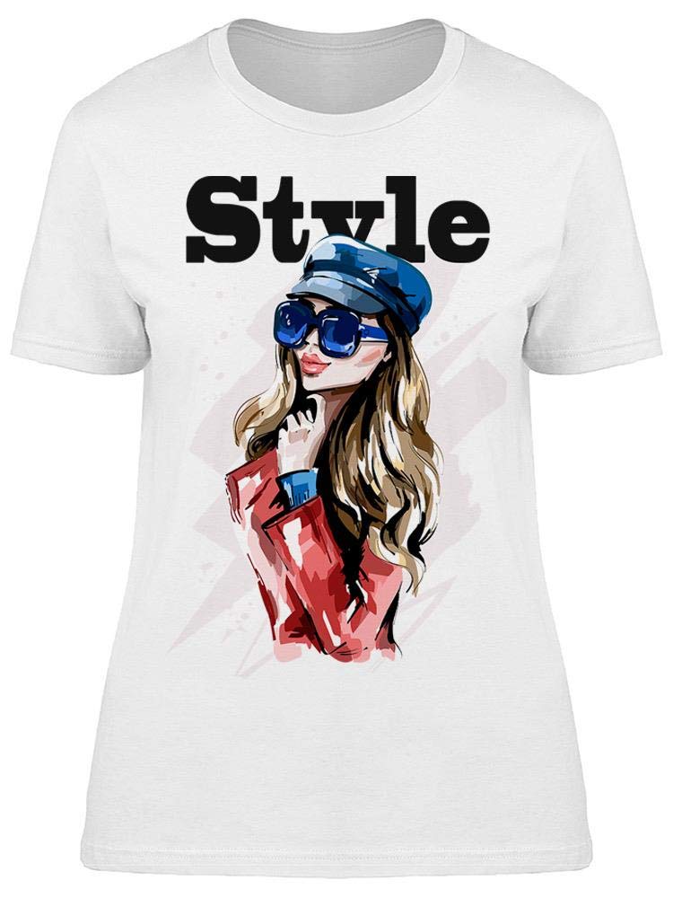 Smartprints Stylish Women's T-Shirt with Sunglasses Graphic - Trendy Casual Tee for Summer Outfits & Streetwear Fashion