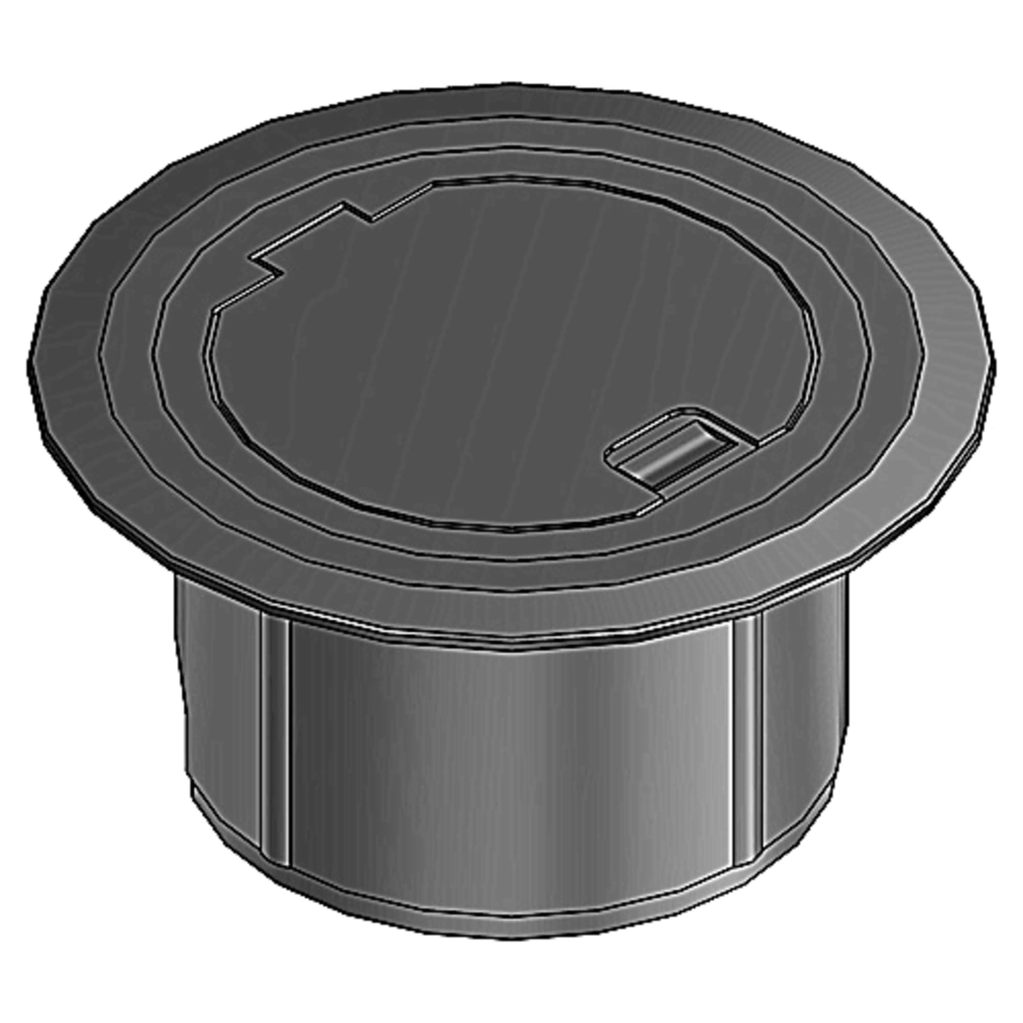 Thomas & Betts SF 68RCSTBLK Round Recessed Cover - Black, 6-Inch, Electrical Box Cover for Ceiling & Wall - Perfect for Home, Office & Commercial Lighting Installations
