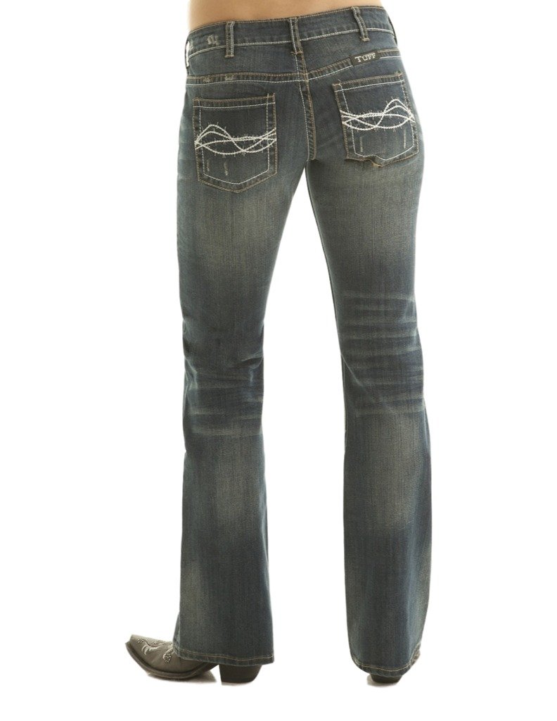 Cowgirl Tuff Women's Don't Fence Me in Jeans - J-Dfmi | Western Denim Pants for Rodeo & Country Style | Perfect for Horseback Riding, Ranch Work & Casual Wear