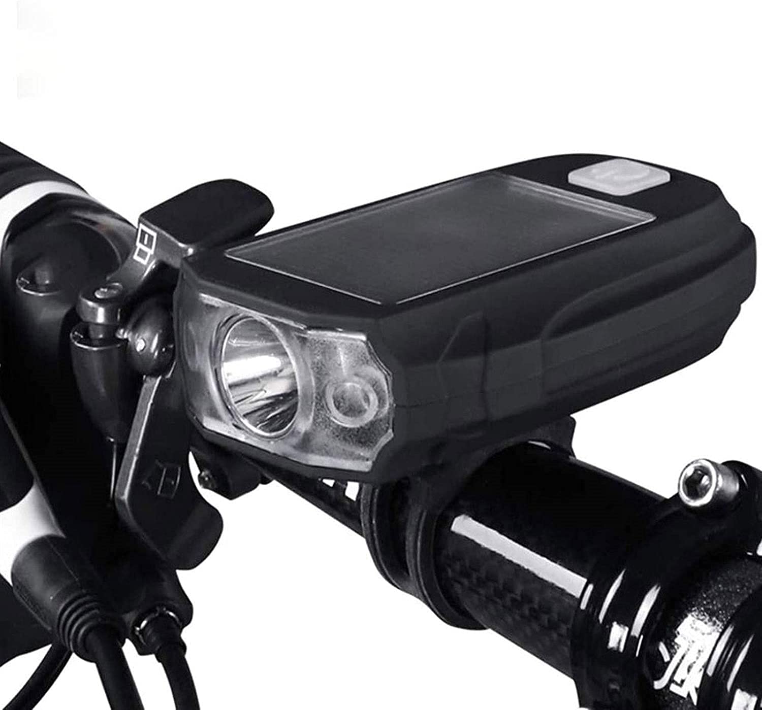 Super Bright 450 Lumen USB Rechargeable Bike Light - Waterproof Cycling Headlight with 3 Modes for Road & Mountain Bikes - Easy Install Bicycle Flashlight for Men, Women & Kids (Black) | Perfect for Night Riding, Commuting & Outdoor Adventures
