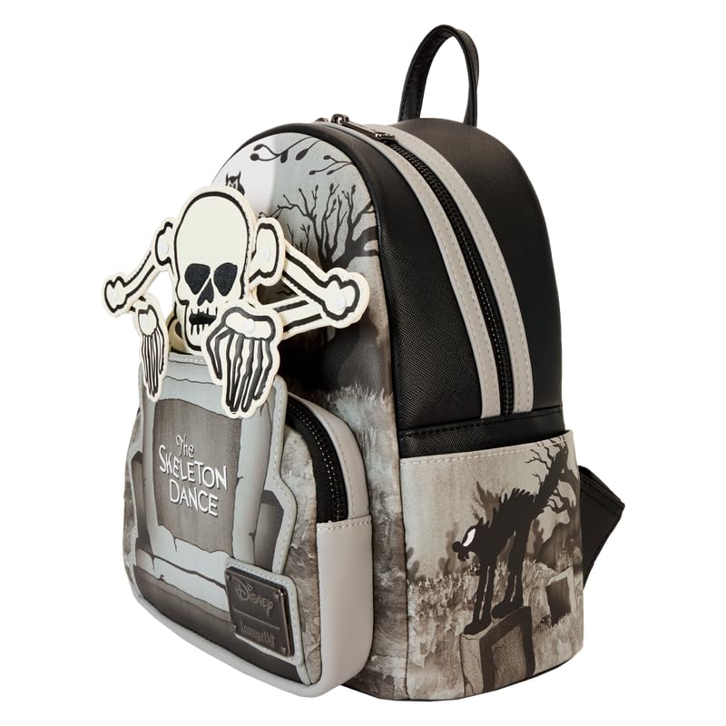 Loungefly Disney Skeleton Dance Women's Crossbody Bag - Gothic Halloween Shoulder Purse for Cosplay, Theme Parks & Daily Use