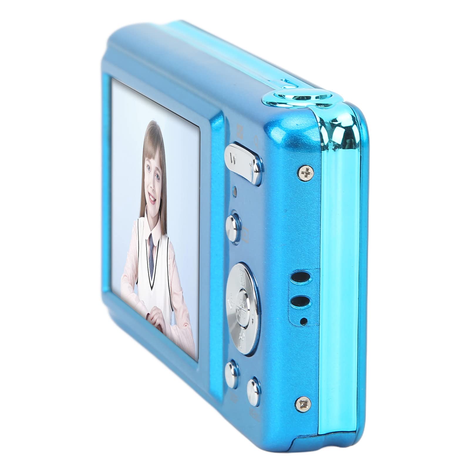 8x Zoom 48MP HD Mini Digital Camera for Kids & Beginners - 2.7in Compact Travel Camera with Auto Focus (Blue) | Perfect for Family Outings, School Projects & Vacation Photography