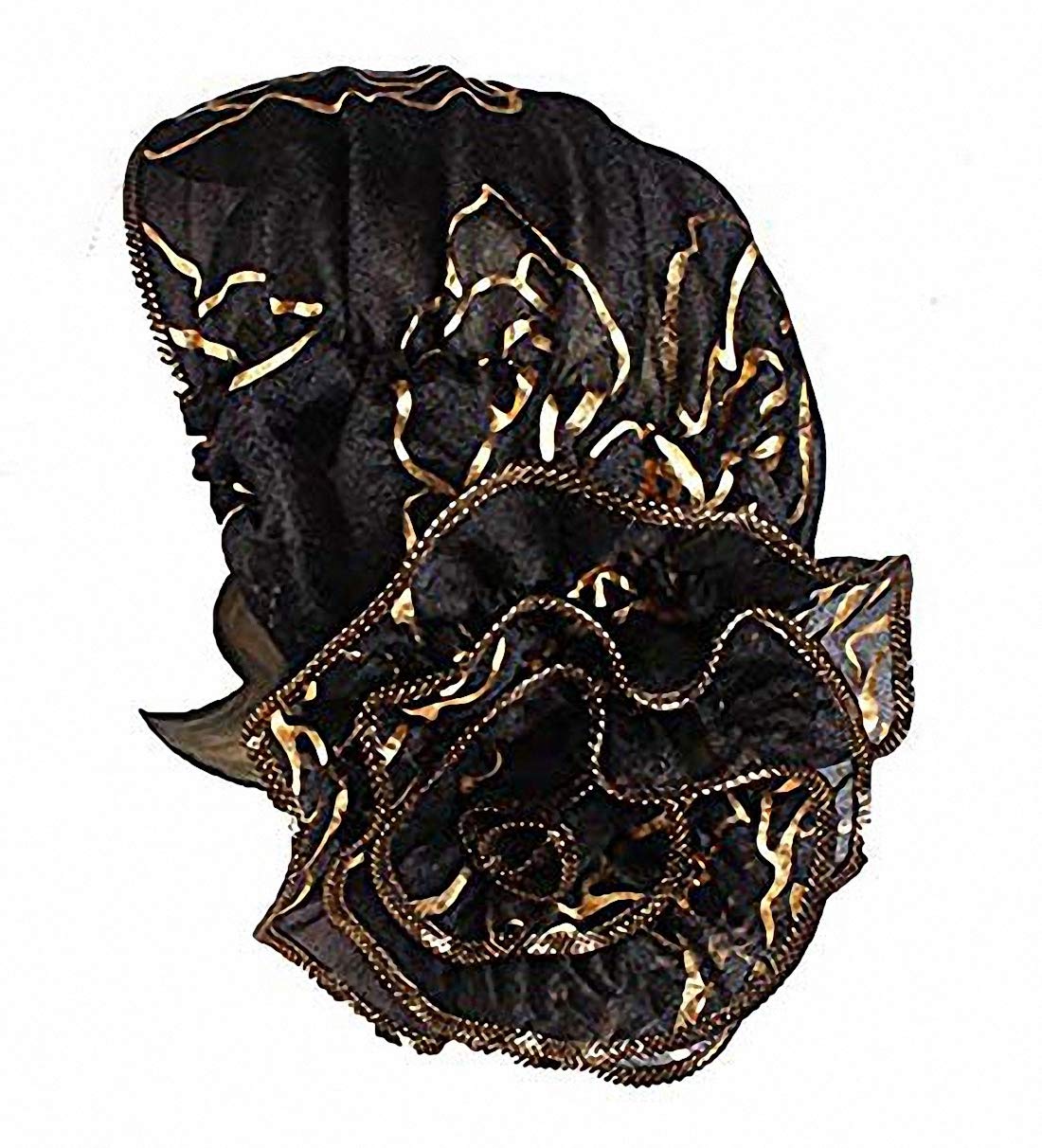 Soft Chemo Headwear Turbans & Head Scarves for Women - Breathable Cancer Hats, Sleeping Caps & Headwraps (Black) - Comfortable Head Cover for Hair Loss, Night Wear & Recovery