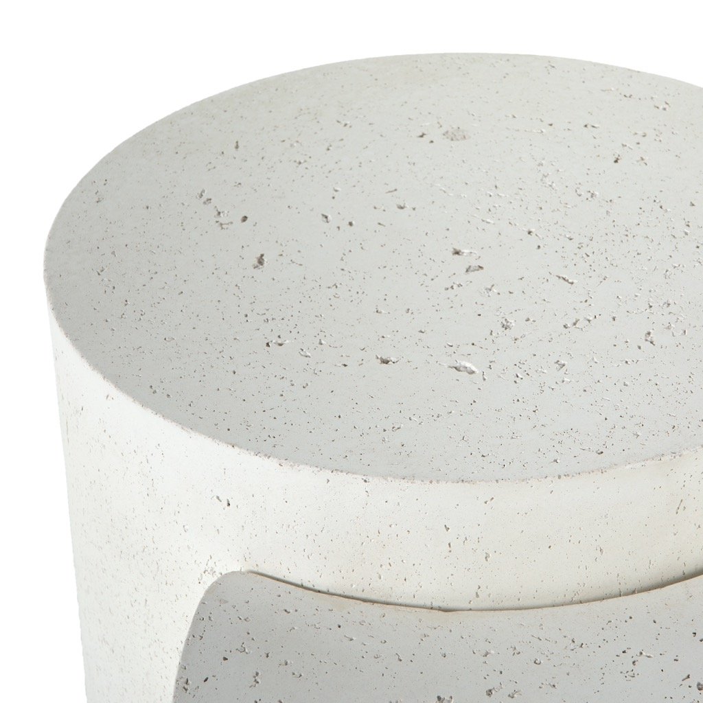 Modern Meza Nesting Coffee Table Set - Textured White Finish - Perfect for Small Living Rooms, Apartments & Cozy Spaces