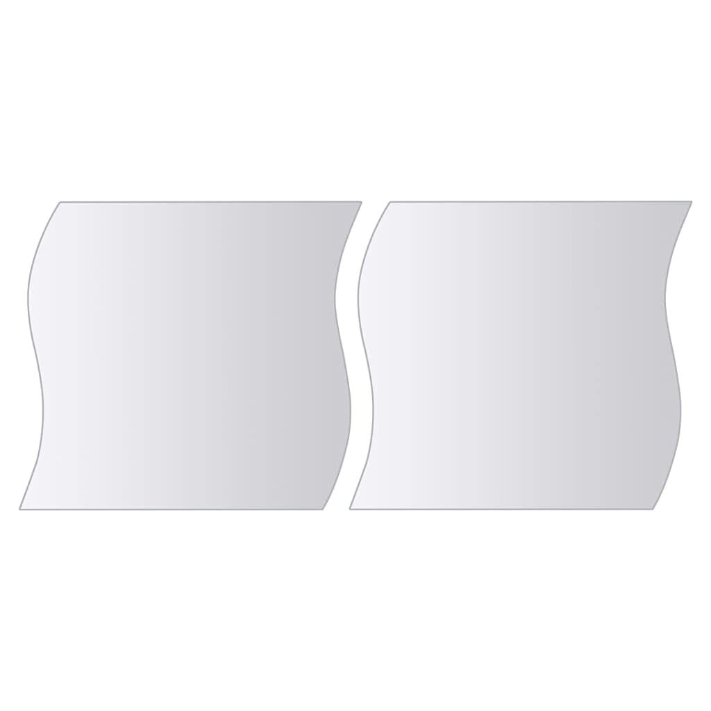 16-Piece Multi-Shape Mirror Tiles Set - Flexible Self-Adhesive Plastic Wall Mirrors for Home Decor, Bathroom, Bedroom & DIY Projects - Shatterproof Decorative Mirror Stickers (12