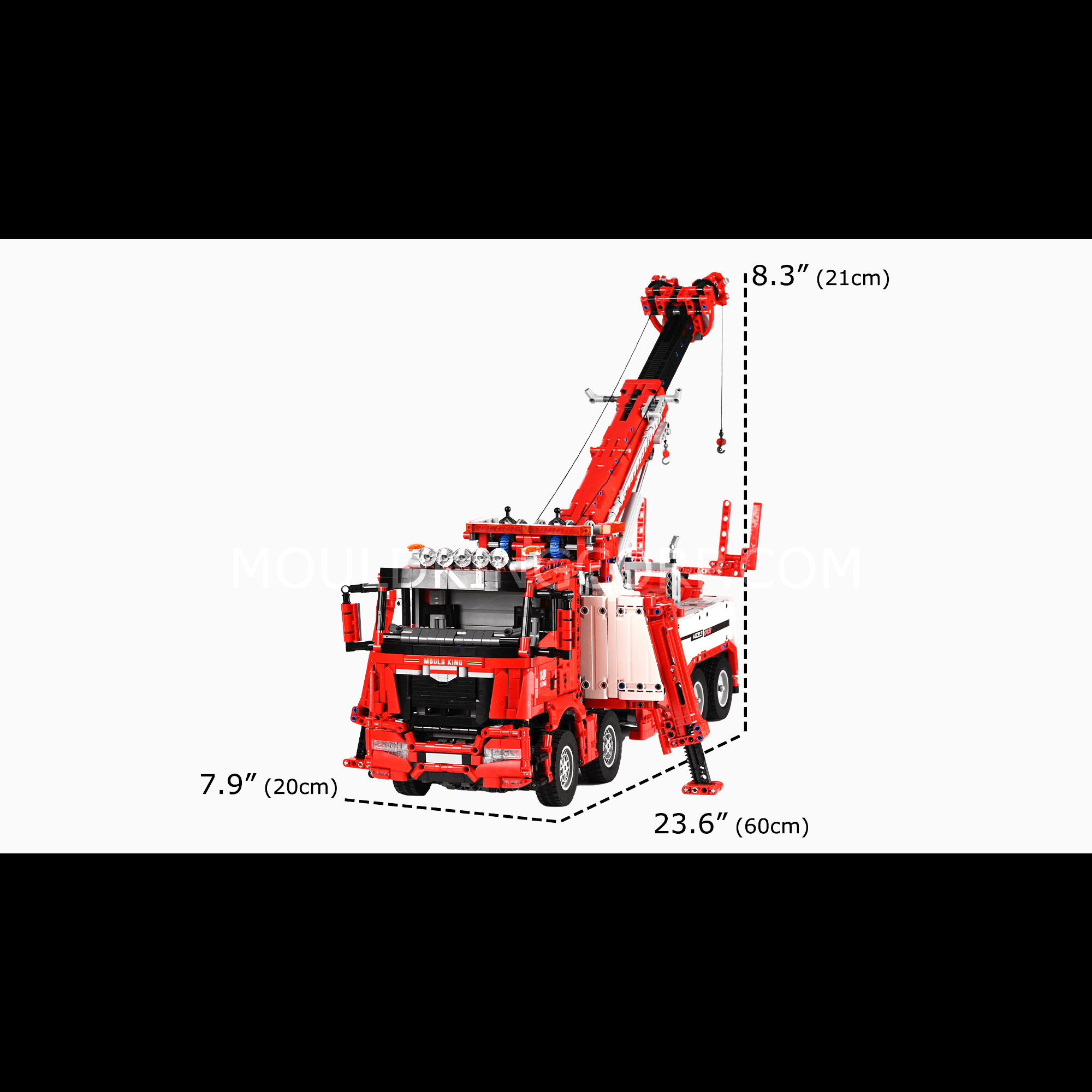 Mould King 17027 Remote Control Fire Truck Building Kit - 4883 Piece Firefighter Rescue Vehicle Model Set for Kids & Adults | STEM Toy, Gift Idea for Birthday & Christmas | Playtime, Collectible Display, DIY Project