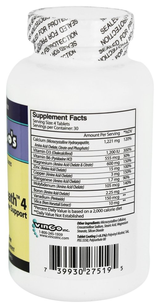 Vinco's OsteoSheath4 - 120 Tablets for Bone & Joint Health Support | Advanced Joint Care Supplement for Adults | Supports Mobility & Flexibility