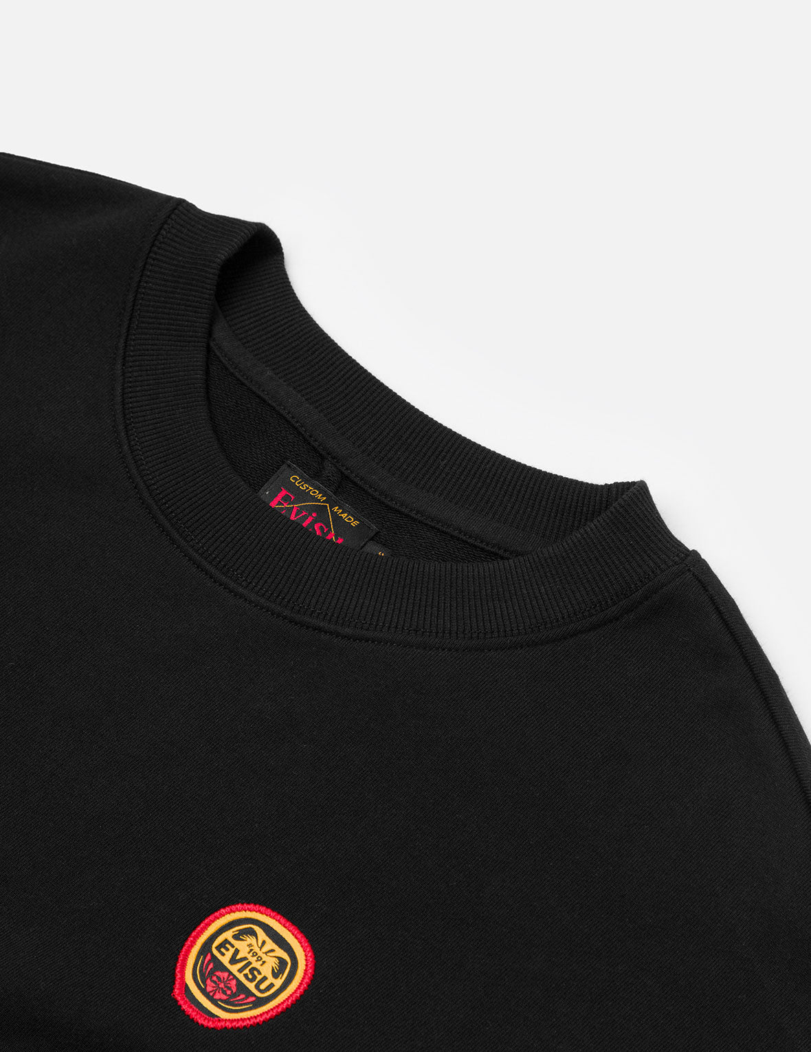 Daruma & Logo Embroidered Relaxed Fit Sweatshirt for Men & Women - Casual Streetwear, Loungewear, and Japanese-Inspired Fashion