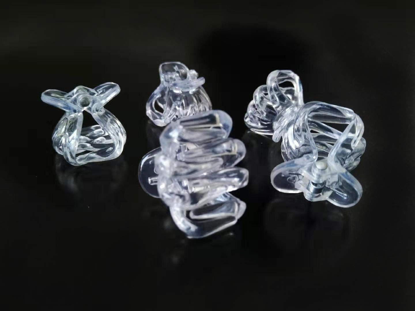 Dofash 12Pcs 2CM/0.79IN Plastic Hair Claw Clips for Women & Girls - Octopus Hair Grips, Jaw Hair Clips, Clear Hair Accessories for Ponytails, Buns & Updos