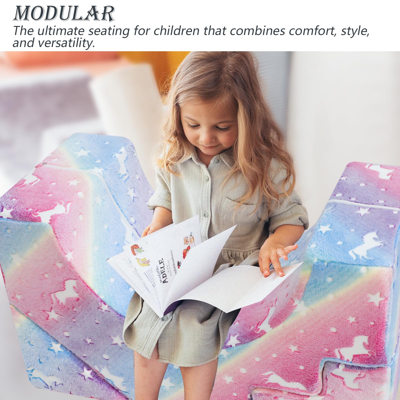 MeMoreCool Foam Climbing Toddler Couch - Modular Kids Sofa with Slide & Stair | Convertible Baby Play Couch for Playroom & Nursery | Sectional Play Furniture for Crawling, Climbing & Toddler Activities | Perfect for Indoor Playtime, Birthday Gifts & Daycare Centers