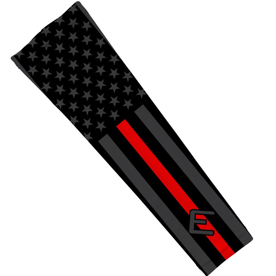Thin Red Line Arm Sleeve - Tactical Compression Sleeve for Firefighters, EMS & First Responders - Perfect for Sports, Outdoor Activities & Work Protection