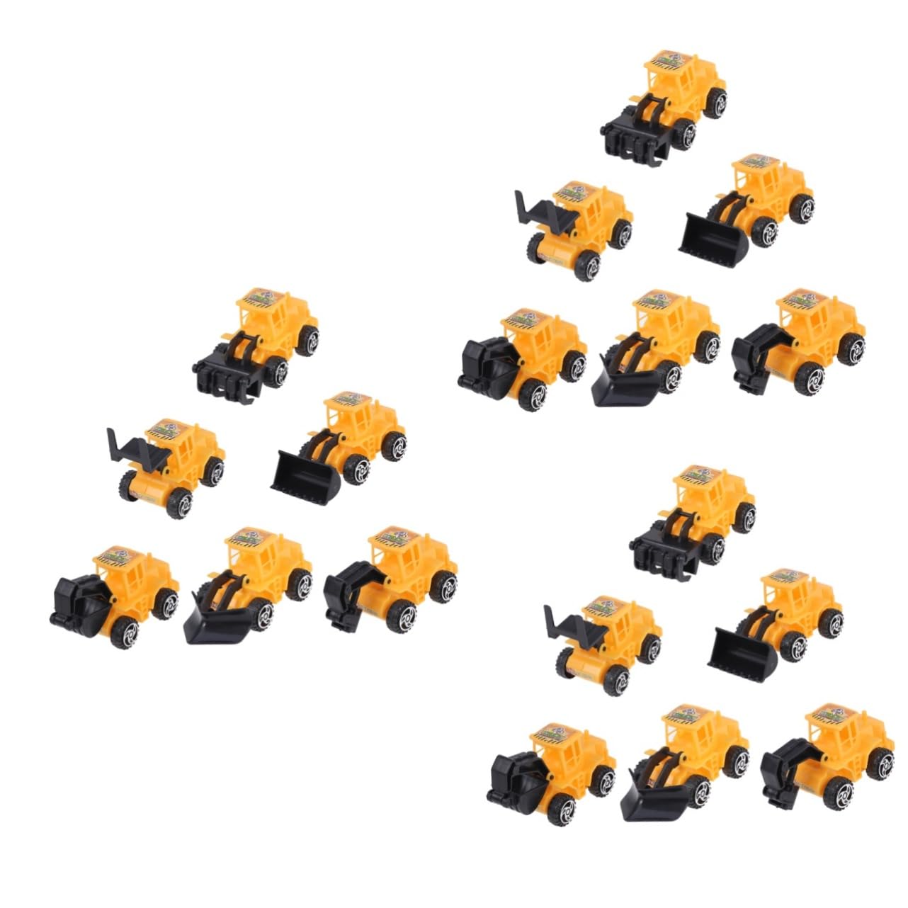 TOYANDONA 18Pcs Construction Vehicle Toys Set - Mini Dump Truck, Garbage Truck & Trailer Pull Toys for Boys - STEM Learning & Pretend Play for Kids - Perfect for Birthday Gifts, Sandbox Play & Construction Theme Parties