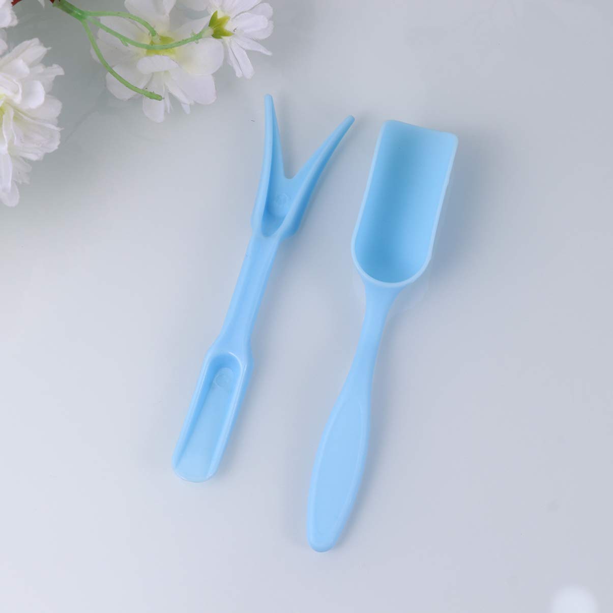Happyyami Mini Indoor Gardening Tool Set for Succulent Plants - 3-Piece Blue Potting Tools Kit with Trowel, Fork & Rake - Perfect for Home Planting, Herb Gardens & Small Houseplants Care
